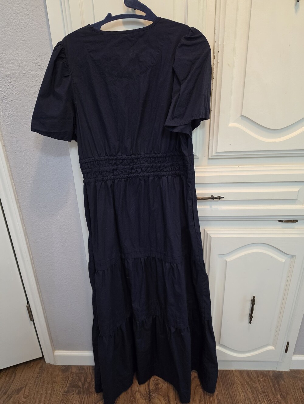 Quince Organic Cotton Poplin Tiered Maxi Medium - Picture 3 of 3